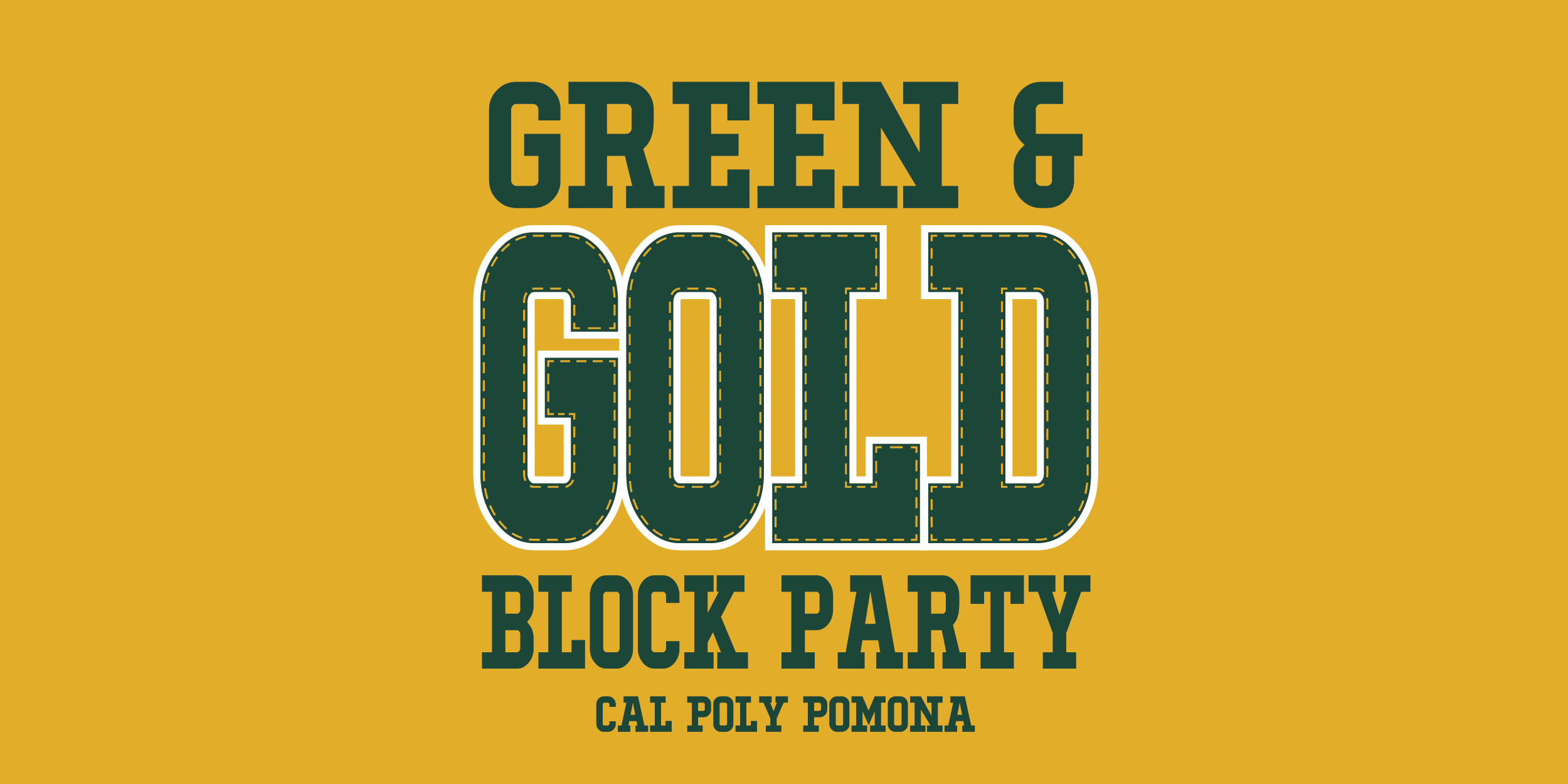 Green and Gold Block party